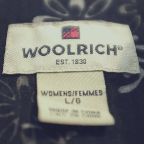 Woolrich John Rich Bros Vintage Women Button down blouse 100% cotton size L - Picture 10 of 10